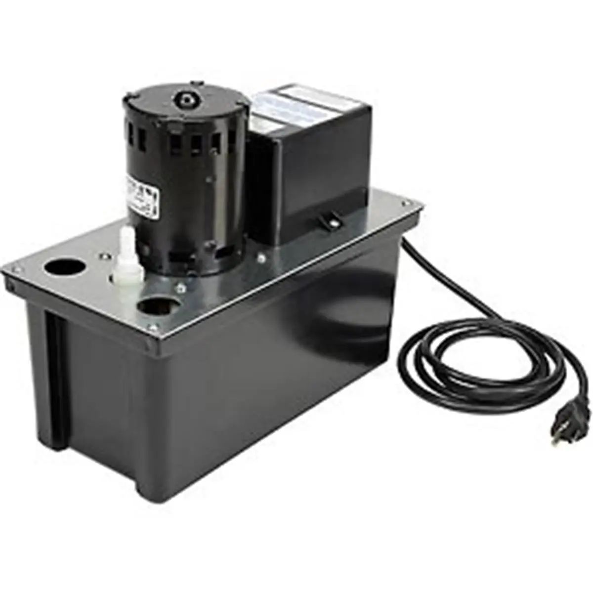 Little Giant 553201 ABS Automatic Condensate Collecting & Drain Pump - 115V, 1/18 HP Motor, 60 Hz, 8 lbs, 270 GPH at 1 ft, Snap-Action Safety Switch, Thermal Overload Protection
