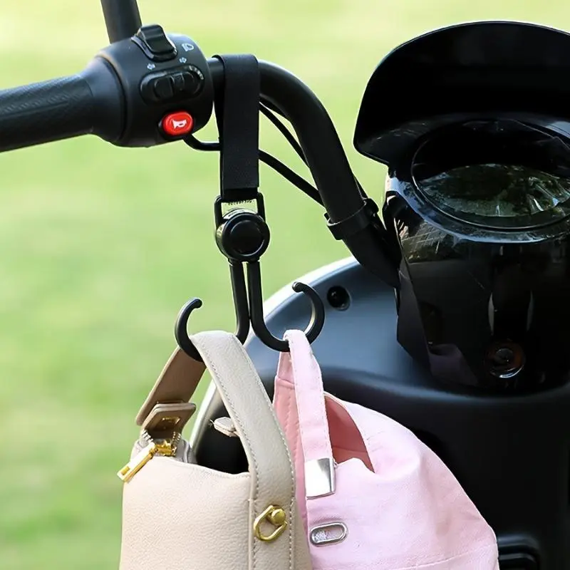 2PCS one-pair, practical electric vehicle hook, bicycle cart rack hook, non-punching universal bicycle motorcycle front helmet hook