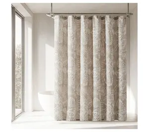 Lush Decor Bali Tropical Leaves Shower Curtain72"x72"