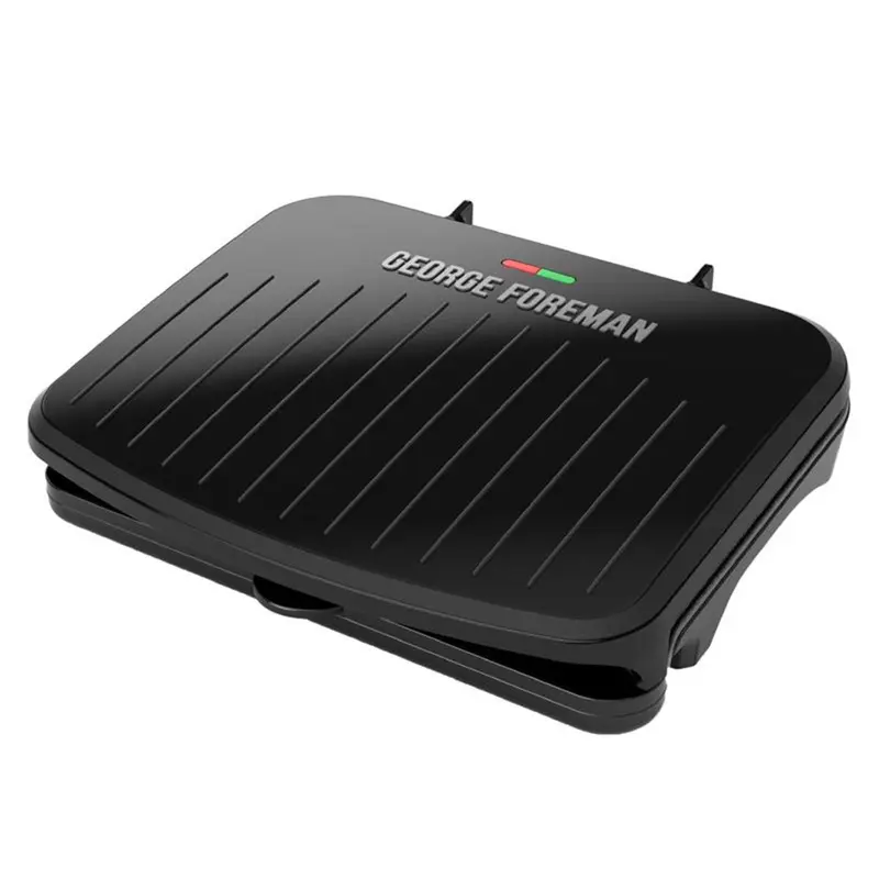 George Foreman 6046844 75 sq. in. Aluminum Nonstick Surface Grill & Panini Press, Black