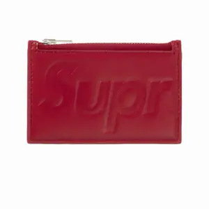 Supreme Leather Zip Card Holder