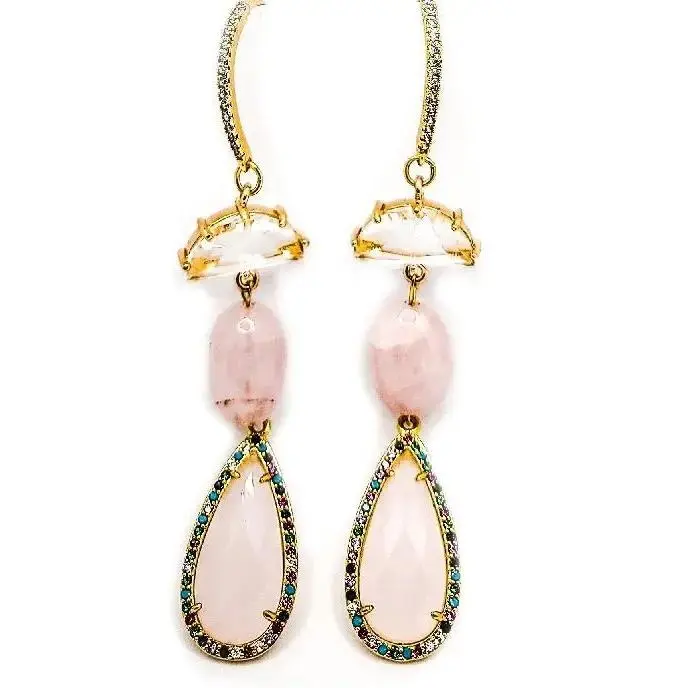 Morganite Drop Earrings