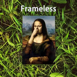 Poster Modern art 2D poster, suitable for bedroom living room decor. Vibrant colors, Funny clear images ideal for Lisa home office decor M-Mona Canvas Material