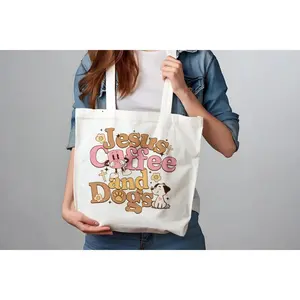 Jesus Coffee & Dogs Jumbo Tote