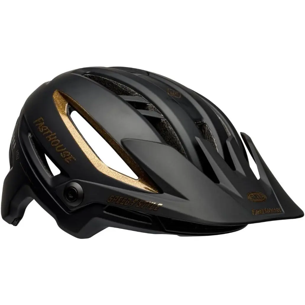 Bell Sixer Multi-Size Adult Mountain Bike Helmet - Polymer Shell, 4-Position Adjustable Visor, 52-56 cm Adjustable Fit System, Lightweight Ventilated Vents, Silver Fibers MIPS MTB Cycling Safety Helmet