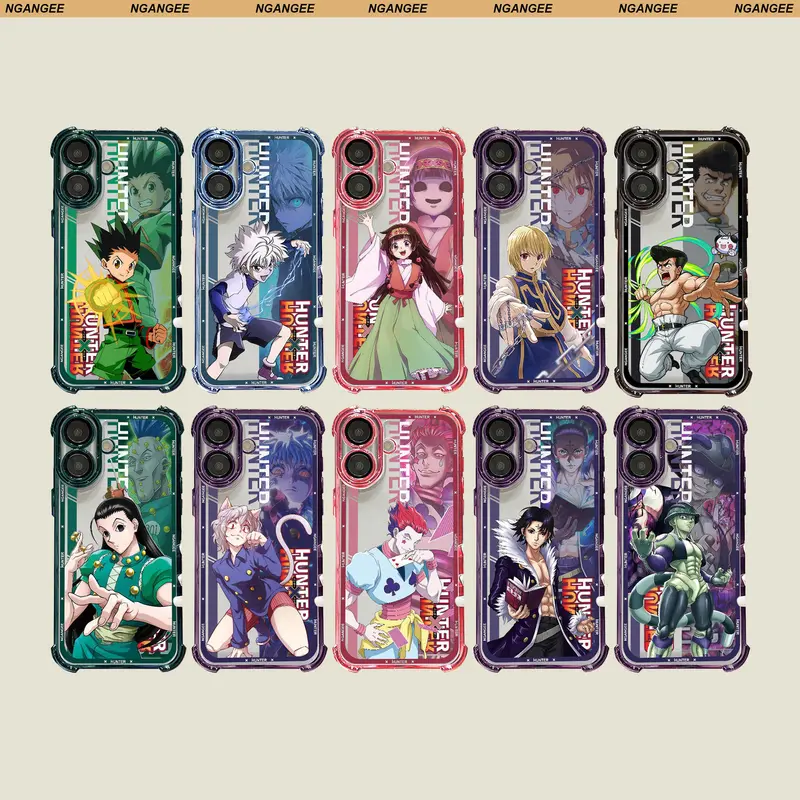 NGANGEE Protective Cellphone Case - Anime-Inspired Casing with Bold Characters, Vivid Art, Snug Fit for iPhone 11,12,13,14,15,16 Plus,17,17 AIR,17 PRO MAX - Protection Phone Cover Accessory QZLR1-10