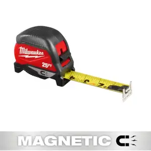 Milwaukee 25 ft. Magnetic Tape Measure Milwaukee 25 ft. Magnetic Tape Measure