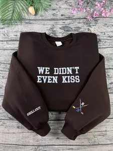 Embroidered We Didn’t Even Kiss Team Hollanov Sweatshirt, LGBT Pride Book Lover Gift, Sport Romance Sweater, Unisex Movie Inspired Crewneck