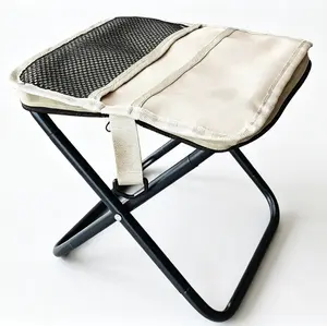 Convenient Carry Foldable Camping Stool, Ergonomic Sitting Design, Anti-Corrosion Support Frame, Lightweight Collapsible Outdoor Gear for Road Trip, Park Walk and Outdoor Leisure Time