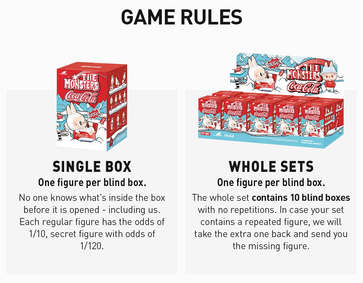 POP MART THE MONSTERS COCA-COLA Series Figures, Blind Box