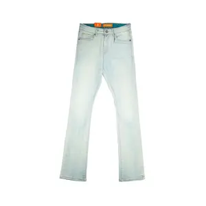 Men's TWO MILL TWENTY Light Wash Crystal Rhinestone Straight Leg Jeans