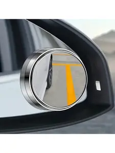 Car rearview mirror auxiliary round mirror - car blind spot mirror adhesive reflector - compact and practical - a gift for car enthusiasts - suitable as a Valentine's Day, Halloween, Christmas, Thanksgiving gift.