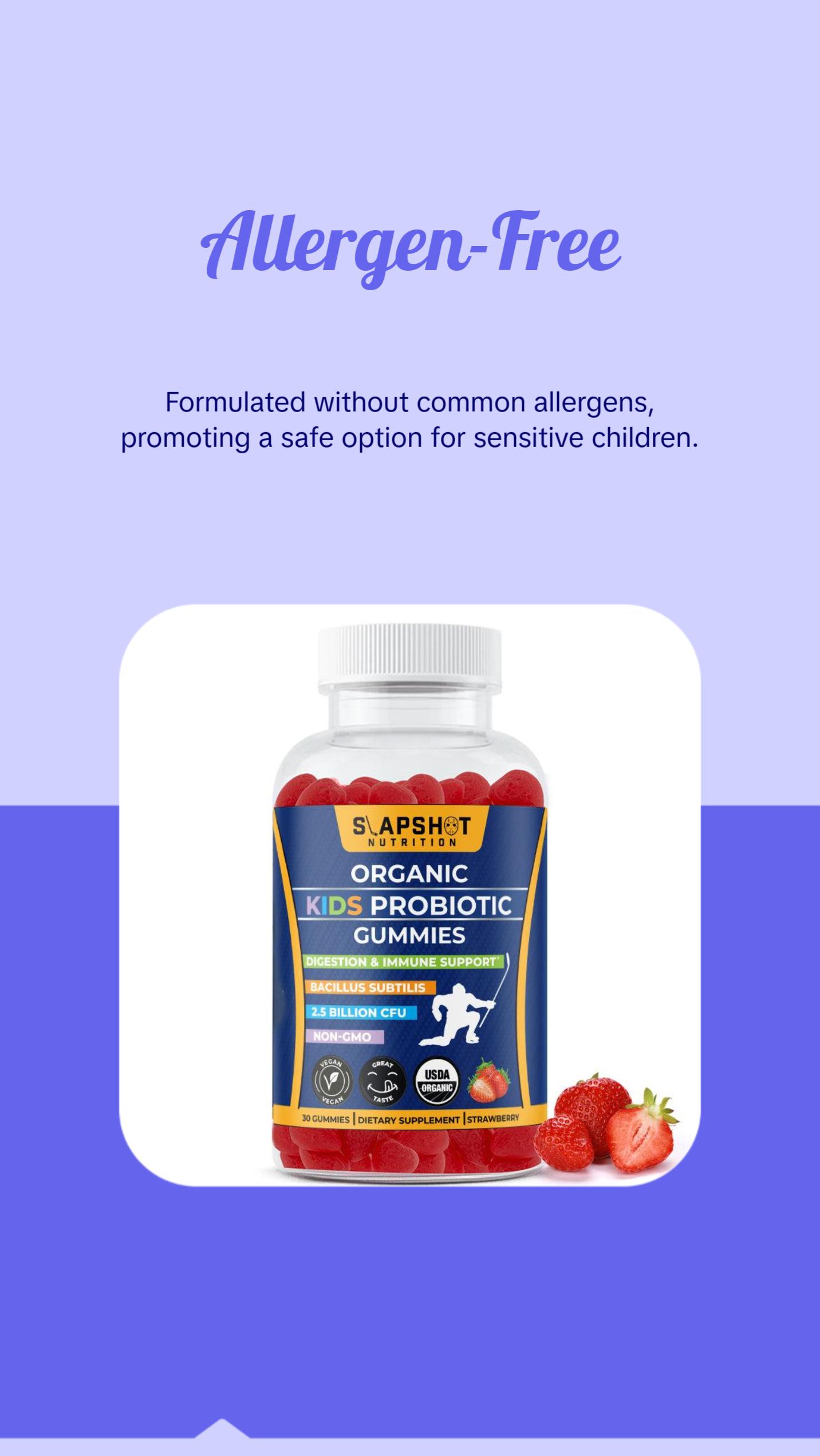 Organic Kids Probiotic Gummies - 30 Day Supply