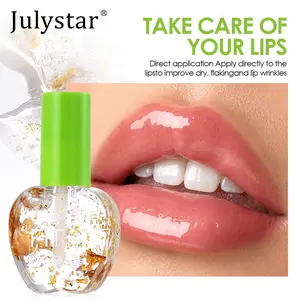 Aloe Vera Transparent Lip Oil, Glossy Mirror-Like Finish, Highly Moisturizing, Non-Sticky, Glass-Like Nude Look, Radiant Makeup Finish