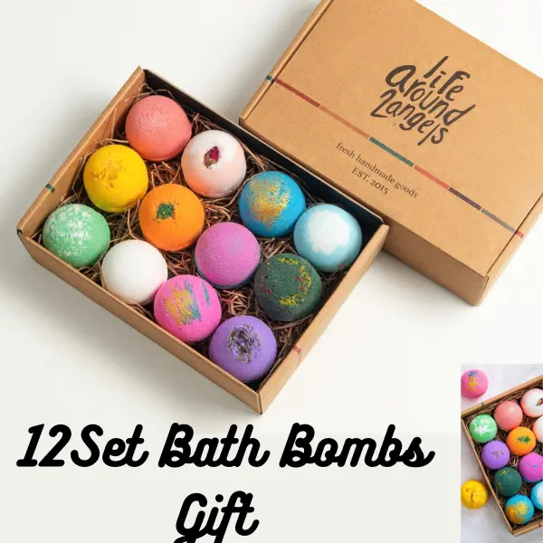 Bath Bombs Gift Set 12 USA made Fizzies, Shea & Coco Butter Dry Skin Moisturize, Perfect for Bubble Spa Bath. Handmade Birthday Mothers day Gifts idea For Her/Him, wife, girlfriend