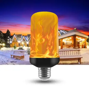 LED Flame Light Bulb 4 Modes E27 Party LED Flame Effect Light Simulation Fire Lights Bulb Festival Garden Decor lighting Energy Efficient