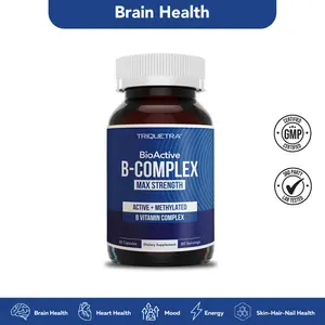 BioActive Vitamin B Complex | Methylated B-Vitamin Formula with Methylfolate, 3 Forms of B12, BenfoPure B1, and Pantesin B5 – 60 Servings