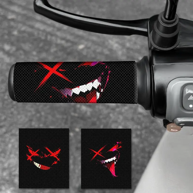 Motorcycle Grip Sticker, Waterproof Anti-slip Decal, Self-adhesive Grip Decal for E-bike/ Bicycle Modification Decoration, Motorbike, Motorcycle Stickers, Adhesive Decals