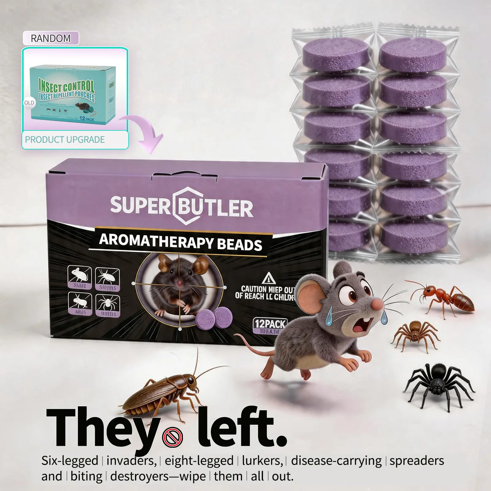 12-Pack Rodent Repellent Balls for Home Kitchen Effective Pest Control Solution-BD Pest Repellents