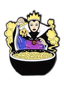Queen Cartoon Brooch, Classic Movie Zinc Alloy Badge for Jackets, Backpacks, and Hats, Cute Fashion Accessories for All Seasons