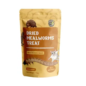 Dried Mealworms Treat High Protein Calcium Rich Treat for Reptile, Bearded Dragons, Geckos, Turtles & Amphibians