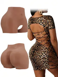 Silicone Butt Enhancer Shorts, Unisex Silicone Fake Buttocks Shaping Pants, Thickened Design Lifting Peach Butt, Confident Shaping