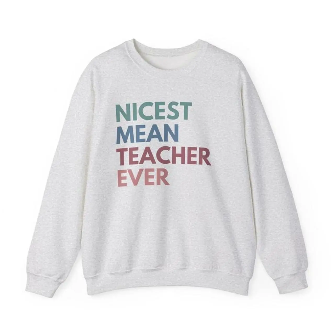 Nicest Mean Teacher Ever Hoodie/T-shirt/Sweatshirt, Funny Teacher Sweatshirts, High School Teach Sweatshirt, Sarcastic Teacher Gift