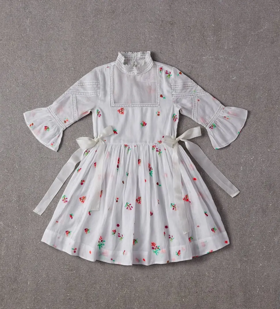Nellystella Georgia Dress in Spring Floral Organdy (Size 2, 3)