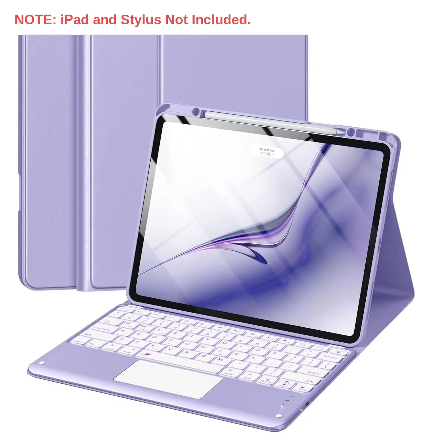 Case for iPad Pro 12.9 6th 5th 4th 3rd generation, case for iPad Air 13 M4 M3 M2, detachable keyboard for ipad, tablet keyboard case, trackpad case for ipad