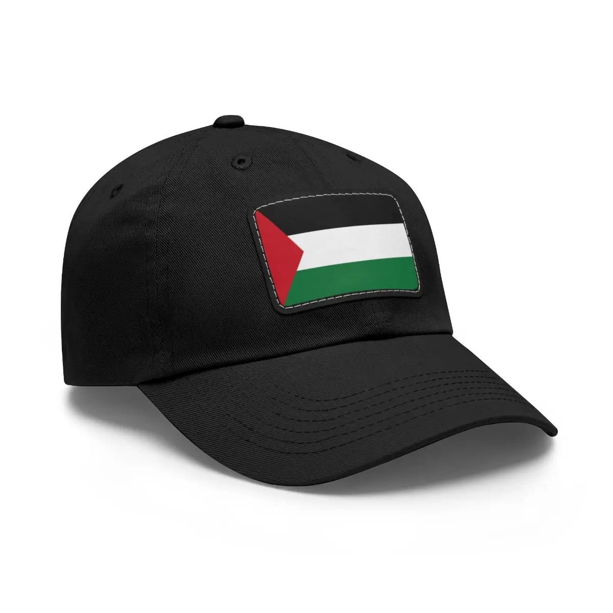 Palestine Flag Hat with Leather Patch, Palestine Hat.