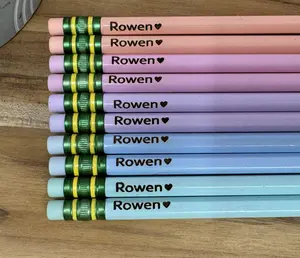 Personalized engraved pencils with child’s name