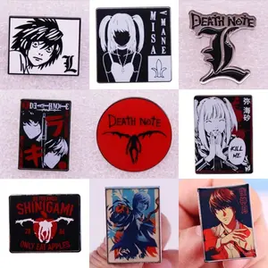 Death Note Lapel Badge Suspenseful Reasoning Anime Manga Brooch Jewelry Accessory