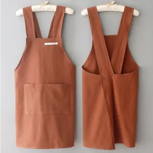 New High-Quality Solid Color Apron, 1 Size, Home Care Supplies for Cooking, Cleaning, One Size