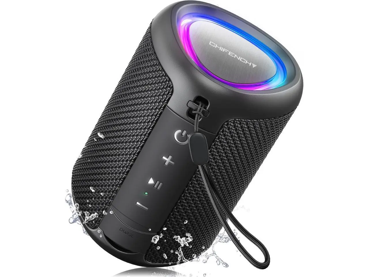Portable Bluetooth Speaker Beach Essentials: IPX5 Waterproof for Outdoor/Powerful HD Sound/Dynamic Light/All Day Playtime/Wireless BT 5.3/TWS Pairing, Travel|Camping|Pool Accessorie, School Supplies