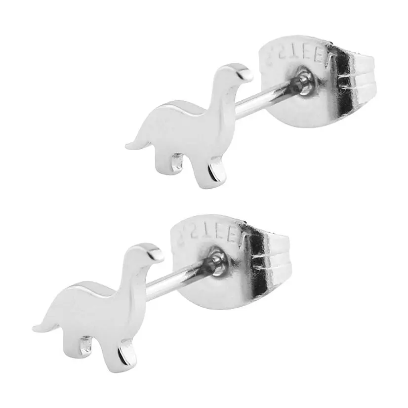 Dinosaur Stainless Steel Stud Earrings