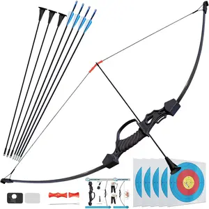 40" Bow and Arrow Set for Teens,Ambidextrous Adult Archery Bow Set with 7 Arrows,Beginner Recurve Bow Gift for Outdoor Backyard Game