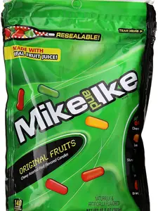 Mike & Ike Assorted Fruit Original Chew Candies, 10 oz
