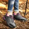 Women's Lace Up Hiking Shoes, Hiking Sneakers, Casual Comfortable Breathable Non-slip Outdoor Sports Shoes, Female All-match Round Toe Shoes for Daily Wear, Hiking Athletic Shoes, Durable Outdoor Trekking, Outdoor Trekking Footwear, Hike Footwear