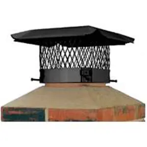 212 MAIN Hy-C SC99 Single-Piece Galvanized Steel Weatherproof 9x9 in. Chimney Cap, Easy-Install Design, Steel Mesh Debris Guard