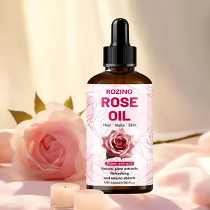 ROZINO 100ml Rose Essential Oil Pure Rose Essence for Aromatherapy Skincare & Diffusing Ideal for Relaxation & Enhancing Mood