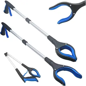 80cm Foldable Garbage Picker Gripper — 360° Rotating Reacher Grabber Tool