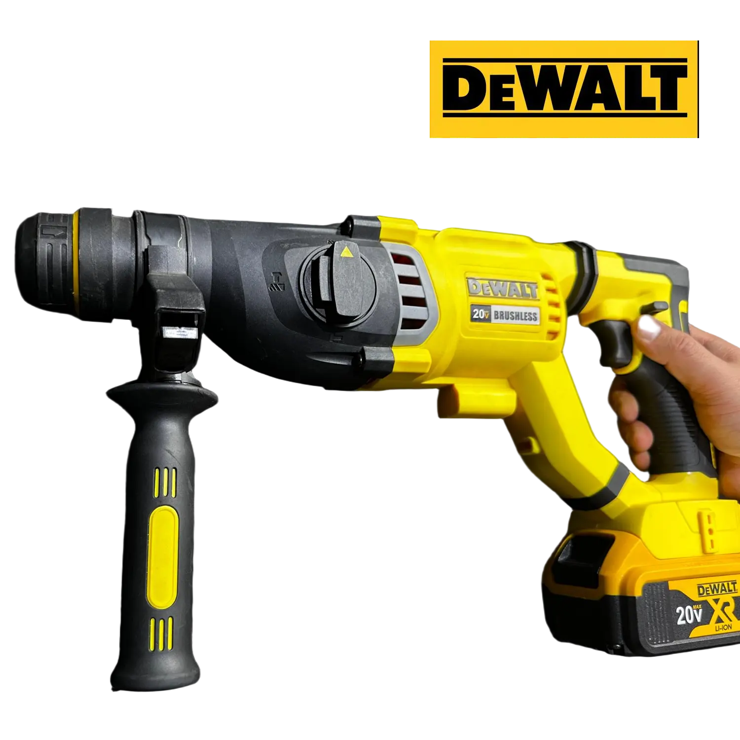 DeWALT DCH263 20V Cordless SDS Plus Chuck Rotary Hammer - Lightweight, High Torque, Rechargeable for Concrete Anchoring in Construction Settings
