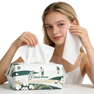Disposable Face Towels, 1/2/3/4/ Packs Extra&Thick Large- Face Towelettes for Washing & Drying, Soft Dry Wipes Facial Tissue for Travel, Camping, Home Hand Wipes and Other Outdoor Activities Use, Napkin，Korean Facial Cleansing Cloths