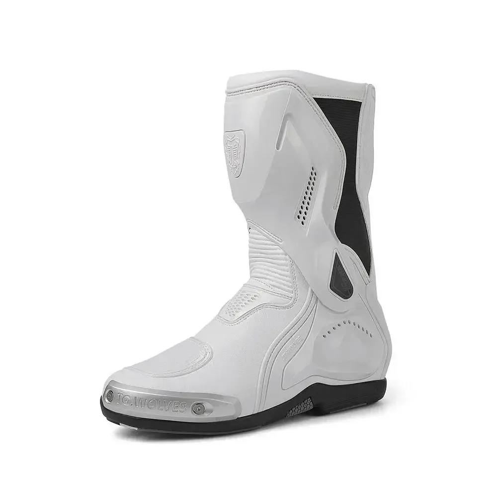 Non-slip Breathable Motorcycle Racing Boots Men's Biker Cycling Shoes Nanofiber Professional Biker Shoes Thickened Rubber Boy Footwear Closed Pedal