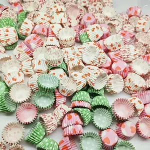 Mini 100pcs Small Cake Paper Cup Liners, Oil-Resistant Baking Parchment Cups, Ideal for Home & Professional Use, Durable & Reusable