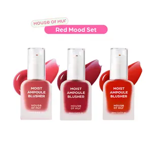 [House of Hur Official] Moist Ampoule Blusher Red Mood Set | Dewy Glass Skin Liquid Blush