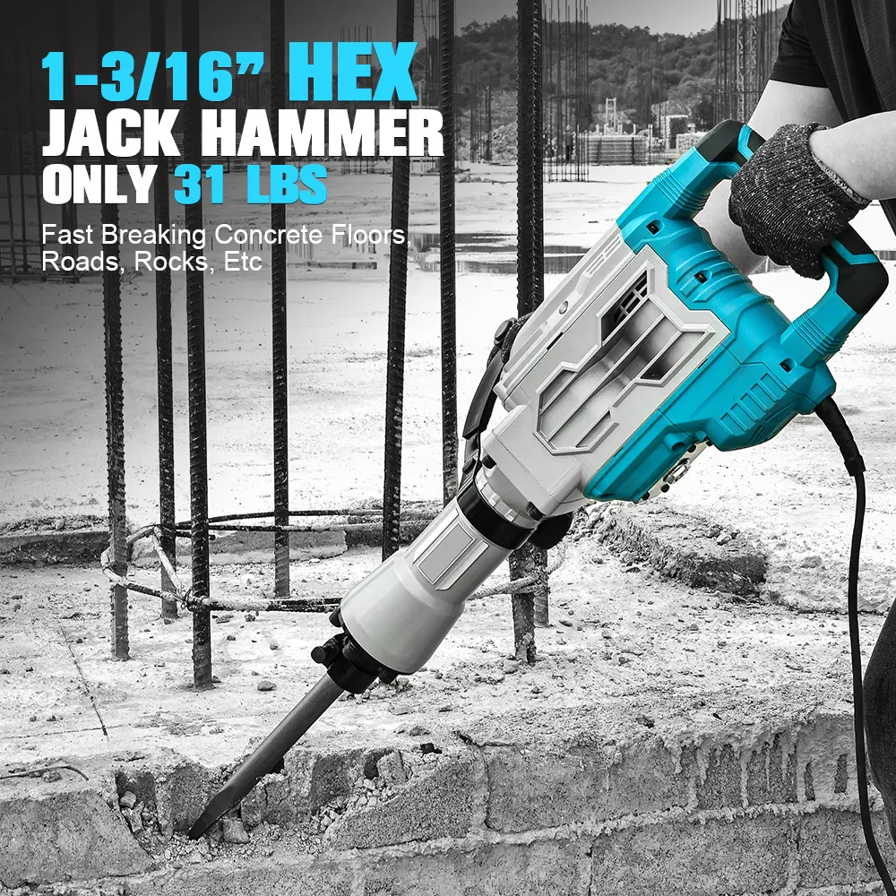 Berserker 1700W 30-Pound SDS-Hex Demolition Jack Hammer,1-1/8