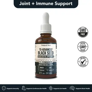 Black Seed Oil with 5% Thymoquinone - 100mg per Serving, 15:1 Concentrate from Nigella Sativa, Vegan, 30 Servings Healthcare Fitness