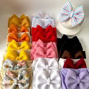 Small puff bow headbands