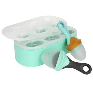 BOON PULP with Freezer Tray -  Silicone Mold for Yogurt Breastmilk Juice Purees -  Offers Teething Relief and a Nutritious Toddler Snack - Dishwasher Safe BPA Free Popsicle Maker Kitchen Lid